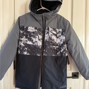 adidas Kids Gray and Black Puffer Jacket